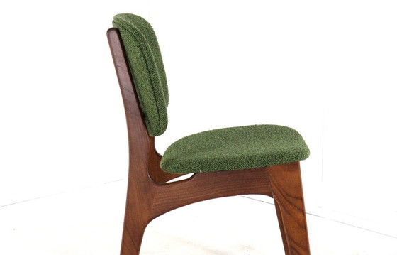 Image 1 of Set van 6 Nederlandse eetkamerstoelen stoelen vintage gestoffeerd