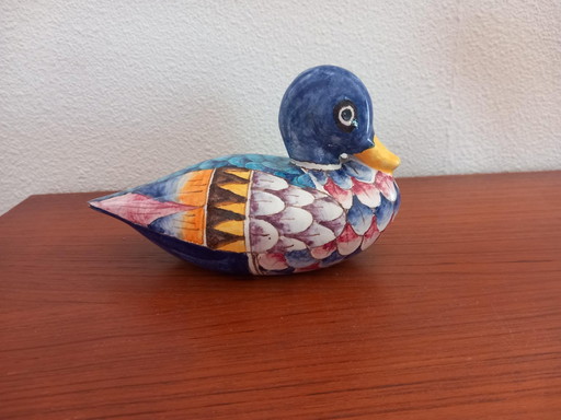 Earthenware Figurine Duck Melior Italy