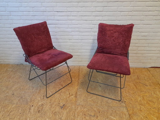 Paar SOF SOF  eetkamerstoelen Enzo Mari