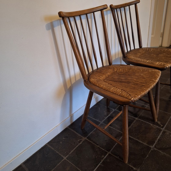 Image 1 of Set of 2 original WKS midcentury chairs WK Mobel Arno Lambrecht