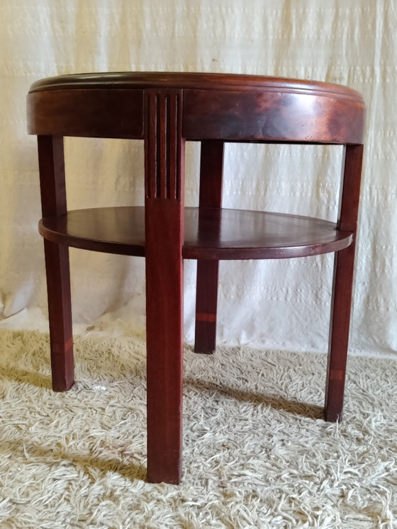 Art Deco solid wood Side table - 40s/50s (photo 5 of 8)