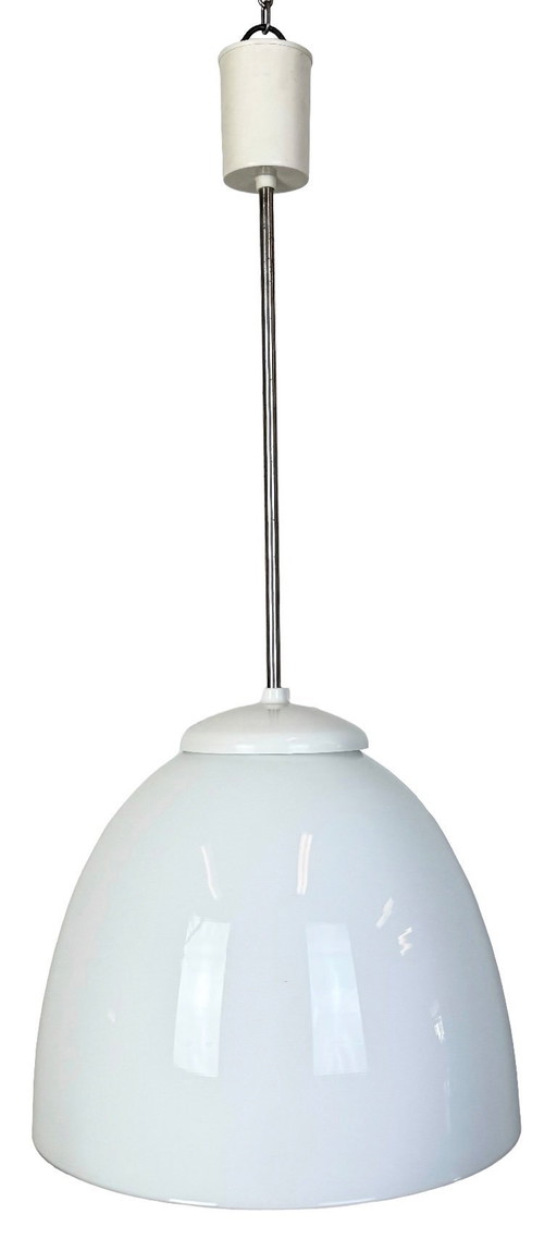 Vintage-Kronleuchter aus Milchglas von Elektrosvit, 1960er Jahre