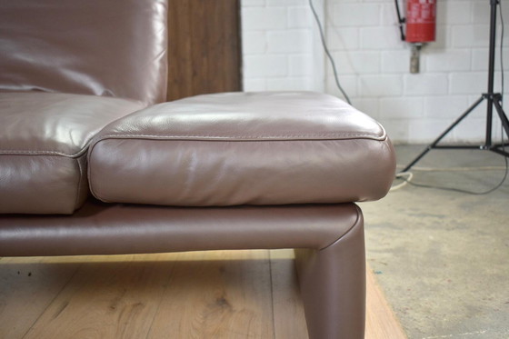 Image 1 of Divano in pelle Koinor Raoul in marrone con braccioli e schienali regolabili