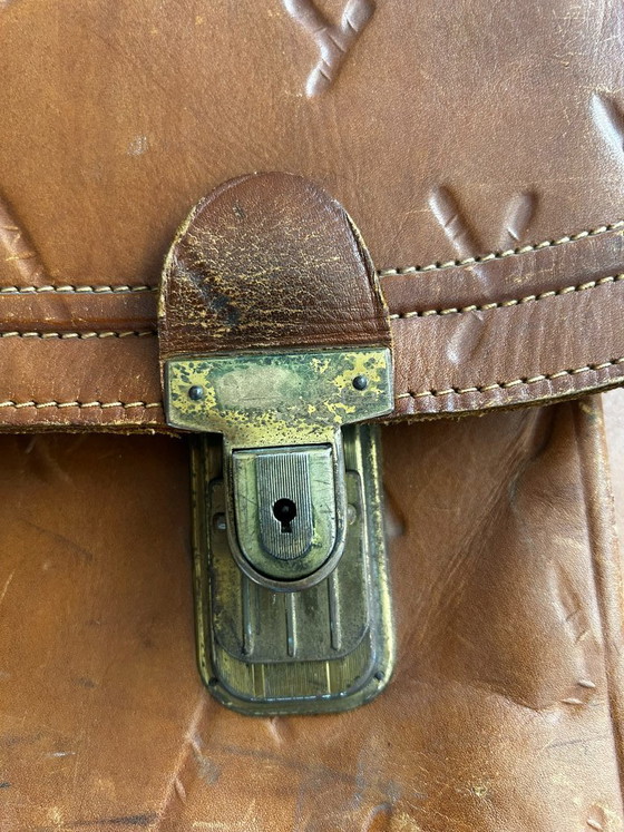 Image 1 of Sac en cuir, vintage, années 1960