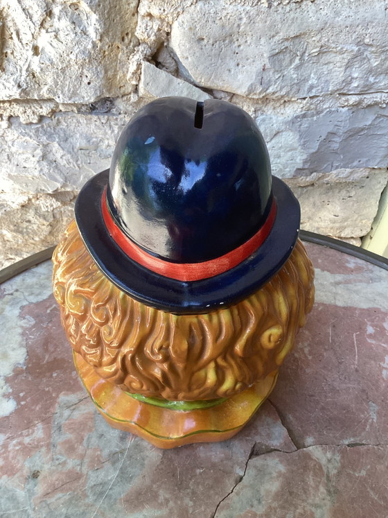 Image 1 of Tirelire tête de clown vintage
