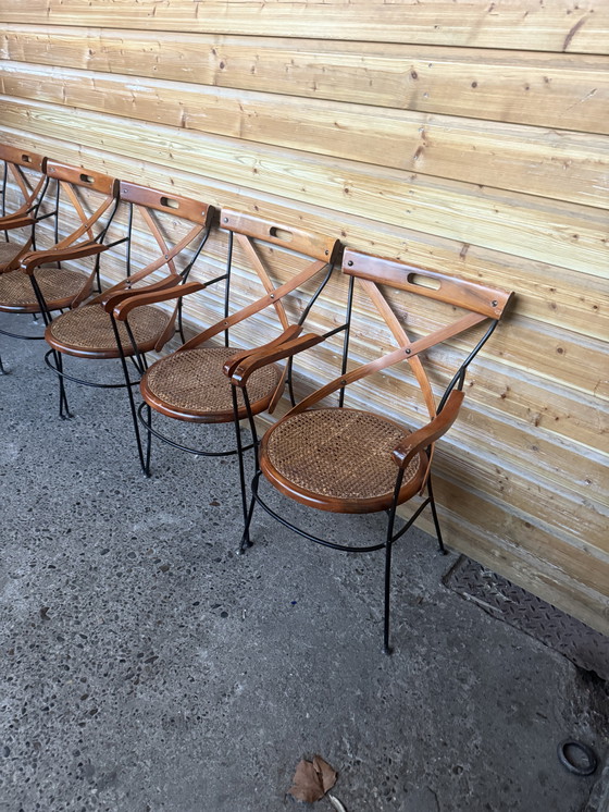 Image 1 of 5 x vintage bistro stoelen