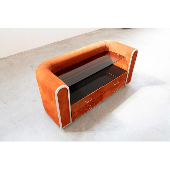 Image 1 of Vintage Alcantara dresser, 1970s