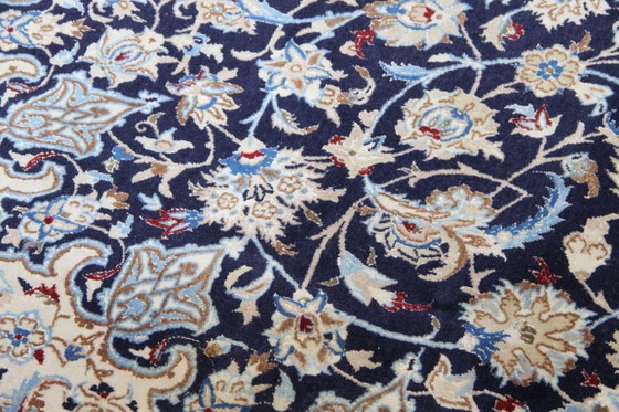 Tappeto Persiano Originale Annodato a Mano Nain 9 LA Fine con Seta 374 x 225 cm – Tappeti, Cotton, Wool (photo 9 of 14)