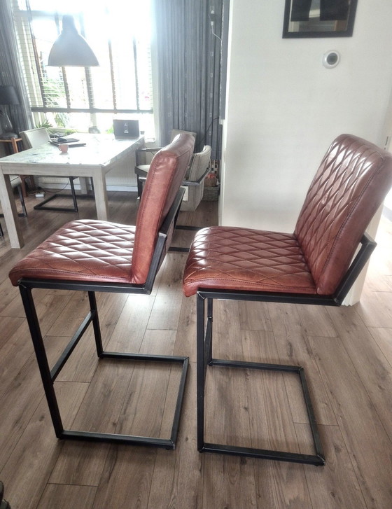 Image 1 of 2 chaises de bar - 80 cm - Collection d'art vintage