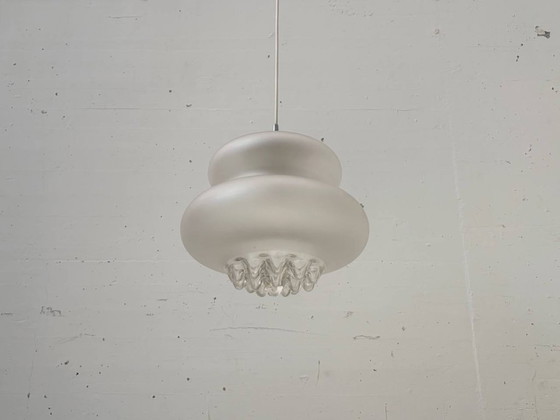 Image 1 of Suspension Peill & Putzzler AH 43 en cristal satiné, années 1970