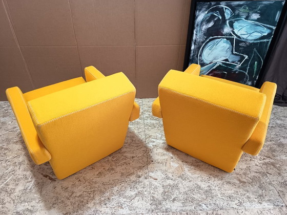 Image 1 of CASSINA 2x Poltrona 637 Utrecht 2024 (NUOVO, mai usato) in lana gialla KVDRAT € 6.600