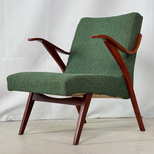 Set of 2 Mid-Century Tatra Nabytok Armchairs, 1960s (Green)