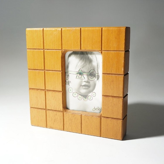 Double-Sided Wooden Photo Frame, 1960s – Glass (photo 4 of 12)