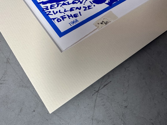 Image 1 of Genummerde zeefdruk - Wilfried Pas - Gesigneerd