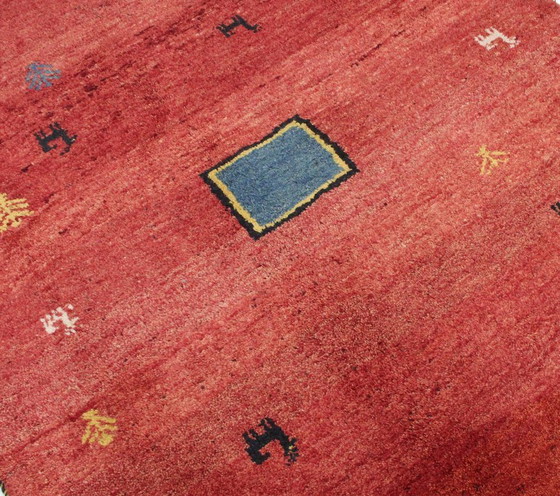 Image 1 of Origineel Perzisch tapijt Gabbeh Ghashghai Oosters tapijt 198 cm x 140 cm Oud Natuurlijk