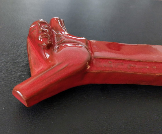 Image 1 of Sanchez Belgium ceramic vintage crucifix