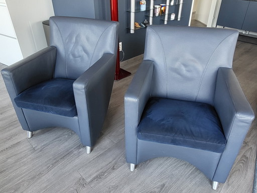 2 Leolux Luxe Armchairs