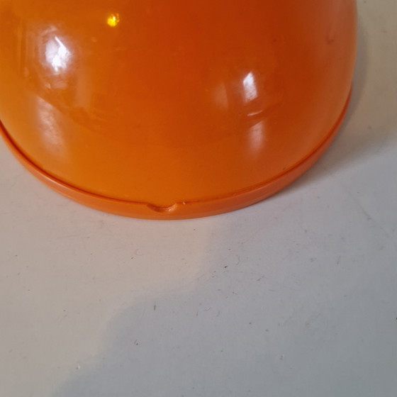 Image 1 of Jaren 70 oranje wandpot kamerplant pot spaceage