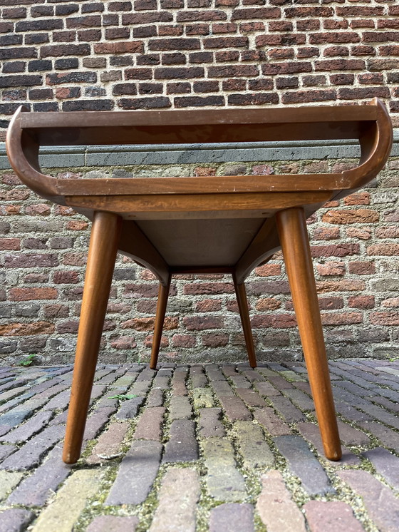 Image 1 of Vintage Coffee Table With Reversible Top Wood Design