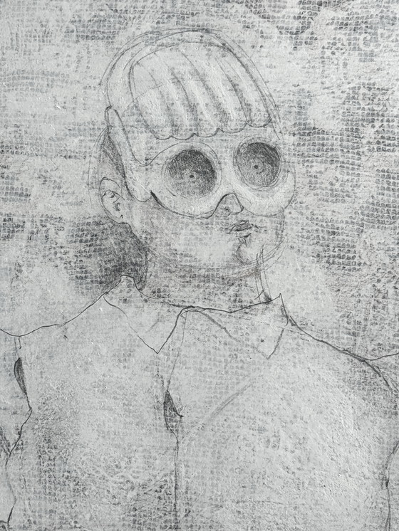 Image 1 of Robert Detheux "El secretario privado" pintado en 1976