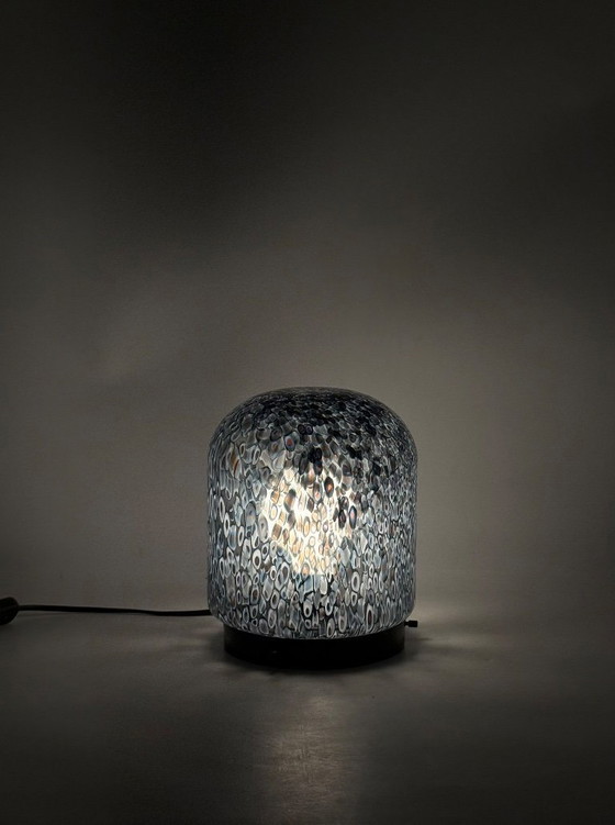 Image 1 of Gae Aulenti, lámpara de mesa de vidrio soplado 'Neverrino', Vetreria Vistosi Italia años 70