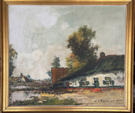 Huile H.J.Pauwels – H.J. Pauwels, Objets d'art, Bois, Toile (photo 2 of 9)