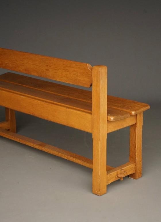 Image 1 of Panchina rustica vintage in legno di quercia