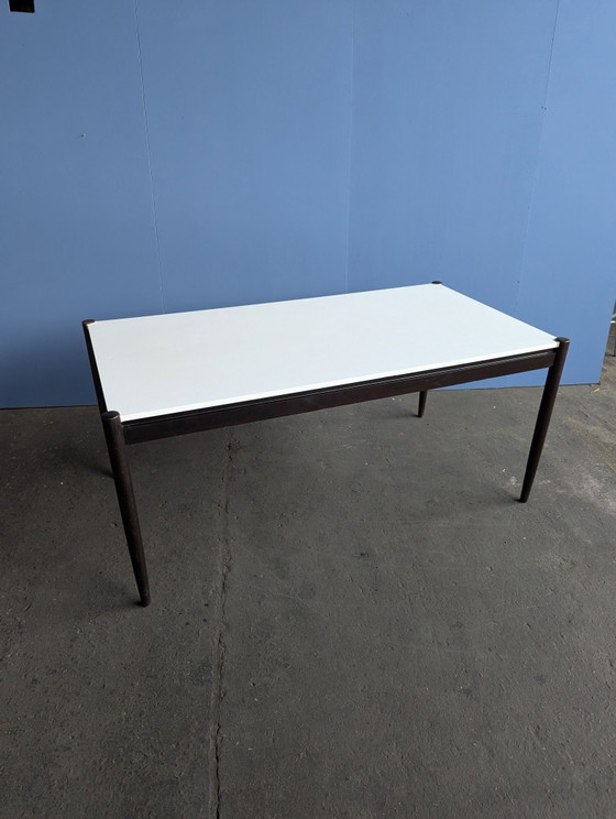 Vintage witte formica / wenge eettafel Pastoe – Hout (photo 14 of 15)