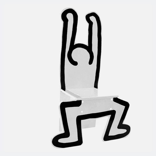 Keith Haring High Chair / Objet décoratif Blanc (Nouveau !)