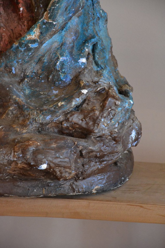 Image 1 of Groot Maria beeld van rond 1920 - Papier Marche