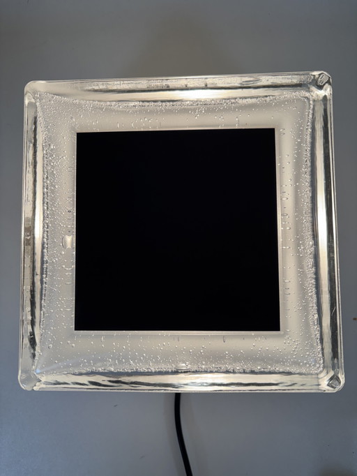 lampada da tavolo di Bega lampada da tavolo in alluminio e dikwandig kristal ijsglas