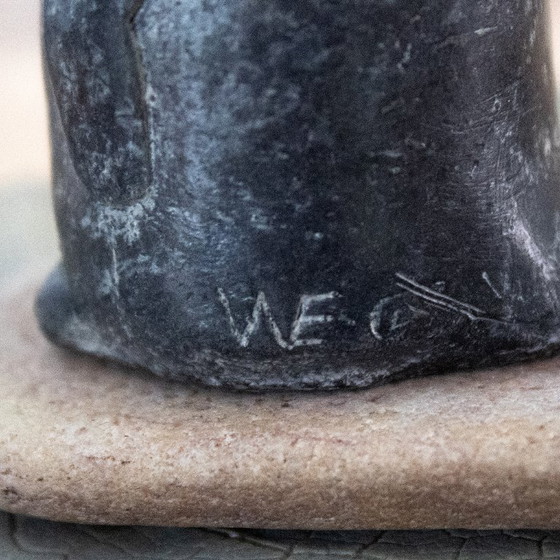 Image 1 of Statuetta vintage di pinguino cucciolo di Wolf Canada