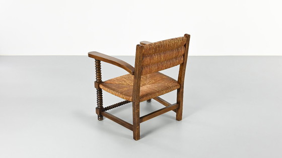 Image 1 of Coppia di poltrone francesi a cavatappi, Francia, anni '40