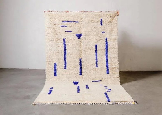 Alfombra marroquí decorada a mano 250cm x 150cm – Wool (photo 7 of 7)