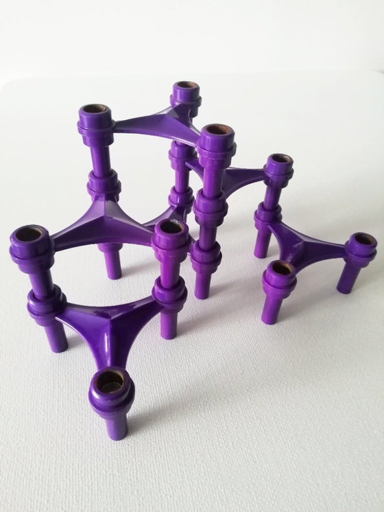 Image 1 of Set portacandele viola stile BMF Nagel