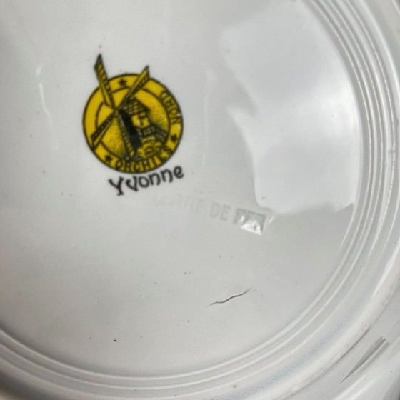 Image 1 of Satz von 6 eisernen Erdtellern "Yvonne", Orchies, Anfang 20.