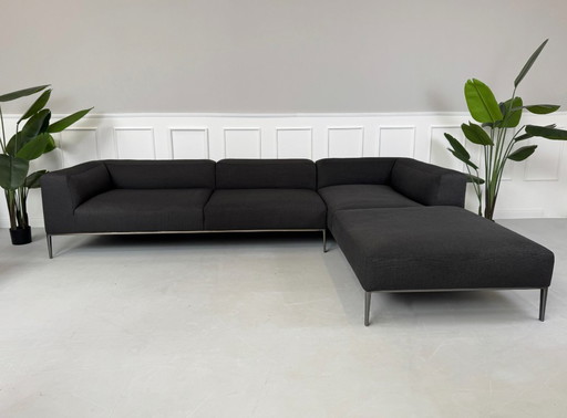 B&B Italia Michel Designer Marken Sofa Grau Stoff Ecksofa