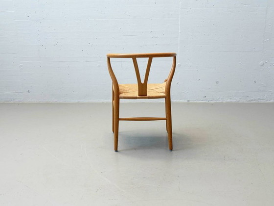 Image 1 of Set of 6 Wishbone Chairs CH24 by Hans J. Wegner for Carl Hansen & Søn, Denmark, 1990s