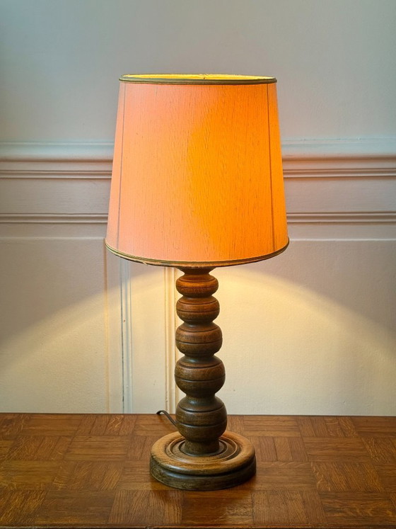 Image 1 of Lampvoet van gedraaid hout