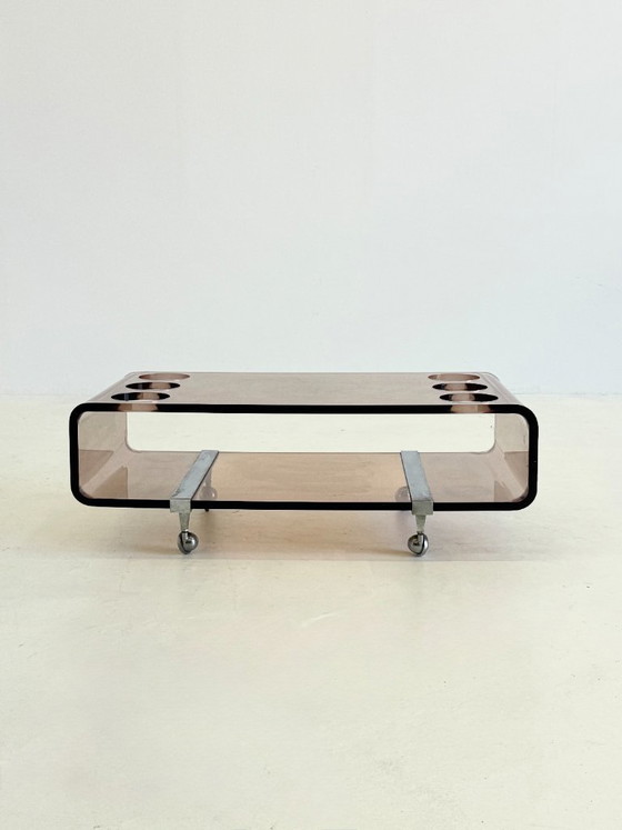 Image 1 of Barwagen aus Plexiglas von Michel Dumas für Roche Bobois