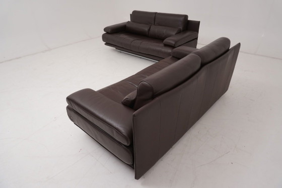 Image 1 of Ensemble canapé 2 places Rolf Benz 6500 en cuir marron