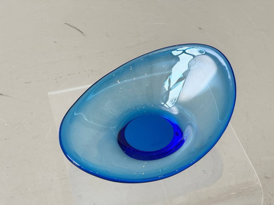 Image 1 of Ciotola Selandia blu di Per Lütken per Holmegaard, Danimarca, anni '60