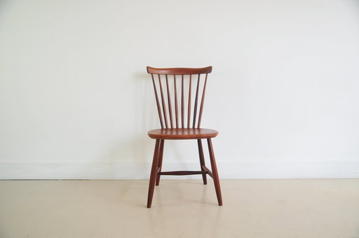 vintage houten spijlenstoel Pastoe