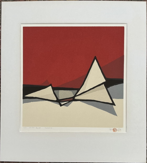 Image 1 of Fon Klement - Le Ciel Rouge, Planche typographique