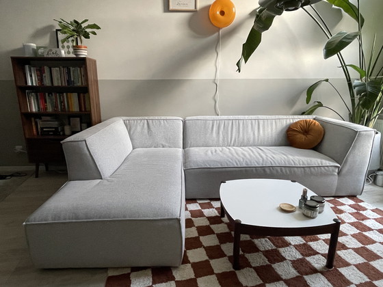 Image 1 of Moderne hoekbank modulair lichtgrijs