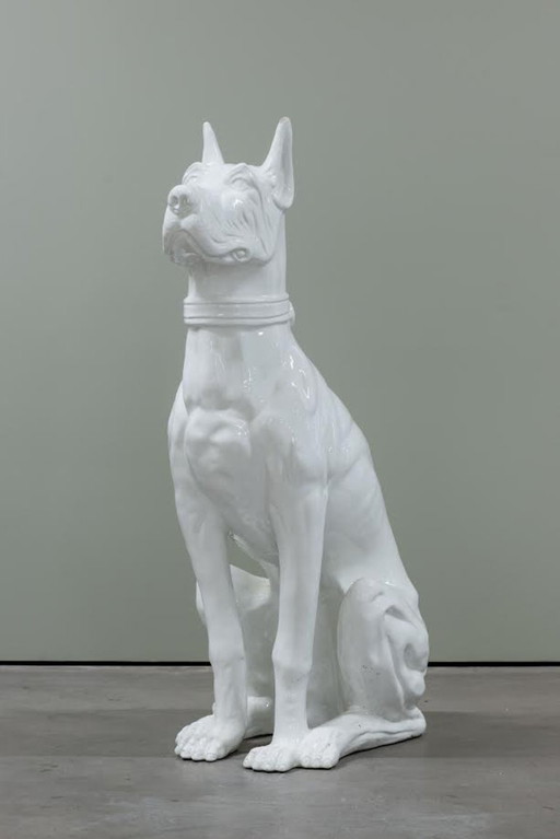 Life-size Great Dane ceramic