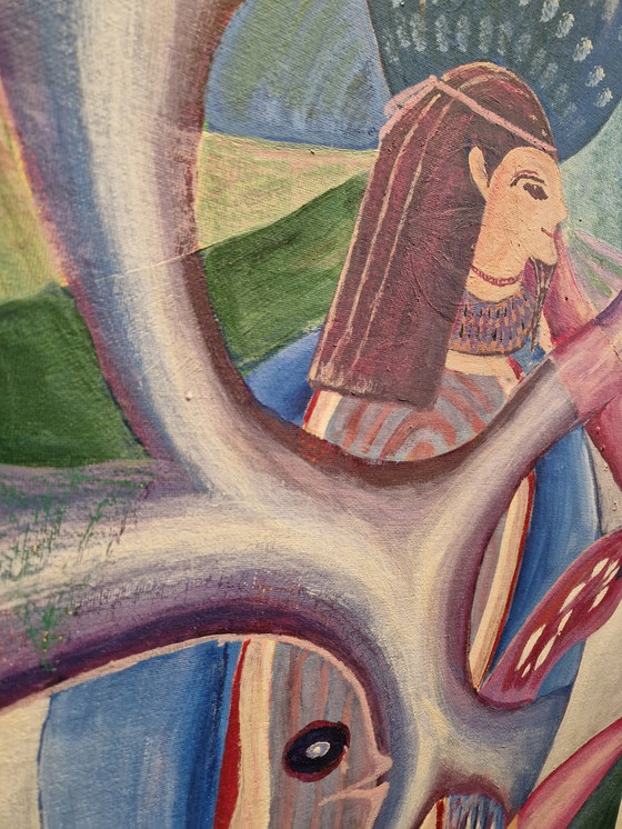 Image 1 of Peinture à l'huile Fantaisie égyptienne