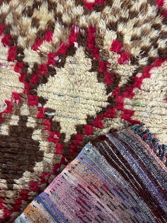 Image 1 of Mid-CENTURY MODERN MOROCCAN BERBER WOOL RUG 