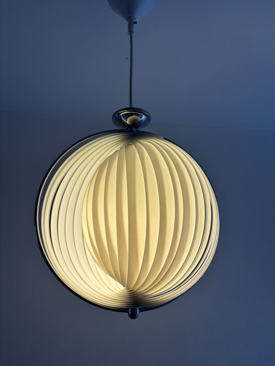 Image 1 of Kare design vintage lamellen moon lamp jaren 80