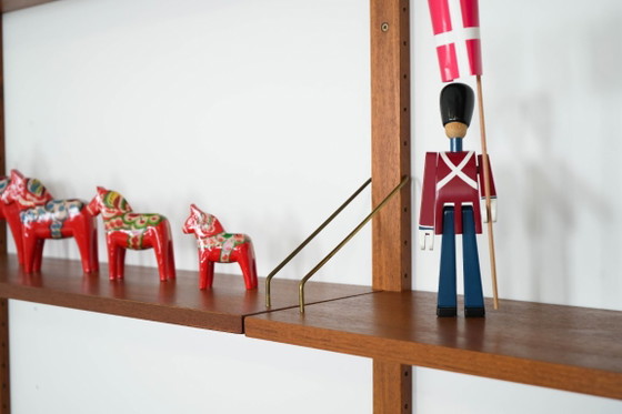Teak modulair rekkensysteem van Kjell Riise, Brødrene Jåtog Møbelfabrikk, Noorwegen, jaren 60 – Wandrek, Wood (photo 9 of 24)
